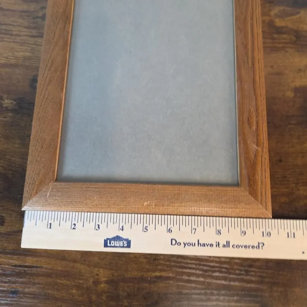 12x10 Solid Oak Wood Picture Frame , Can Hang Or Free Standing.